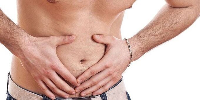 коремна болка с хроничен простатит